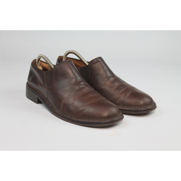 John Varvatos Other - John Varvatos Size US 10 Brown Leather Loafers Slip On Made In Italy